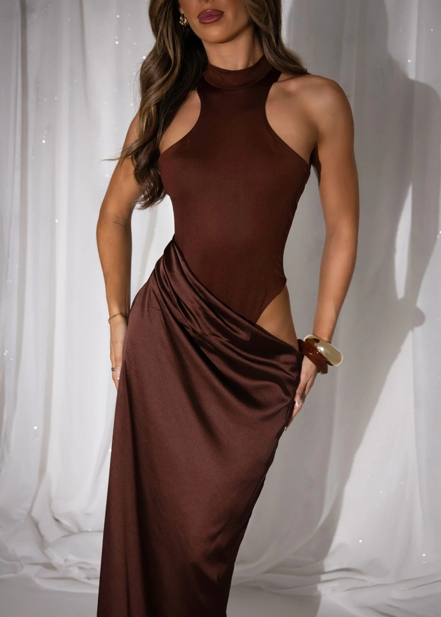 Back To You Maxi Dress - Brown - Image 5