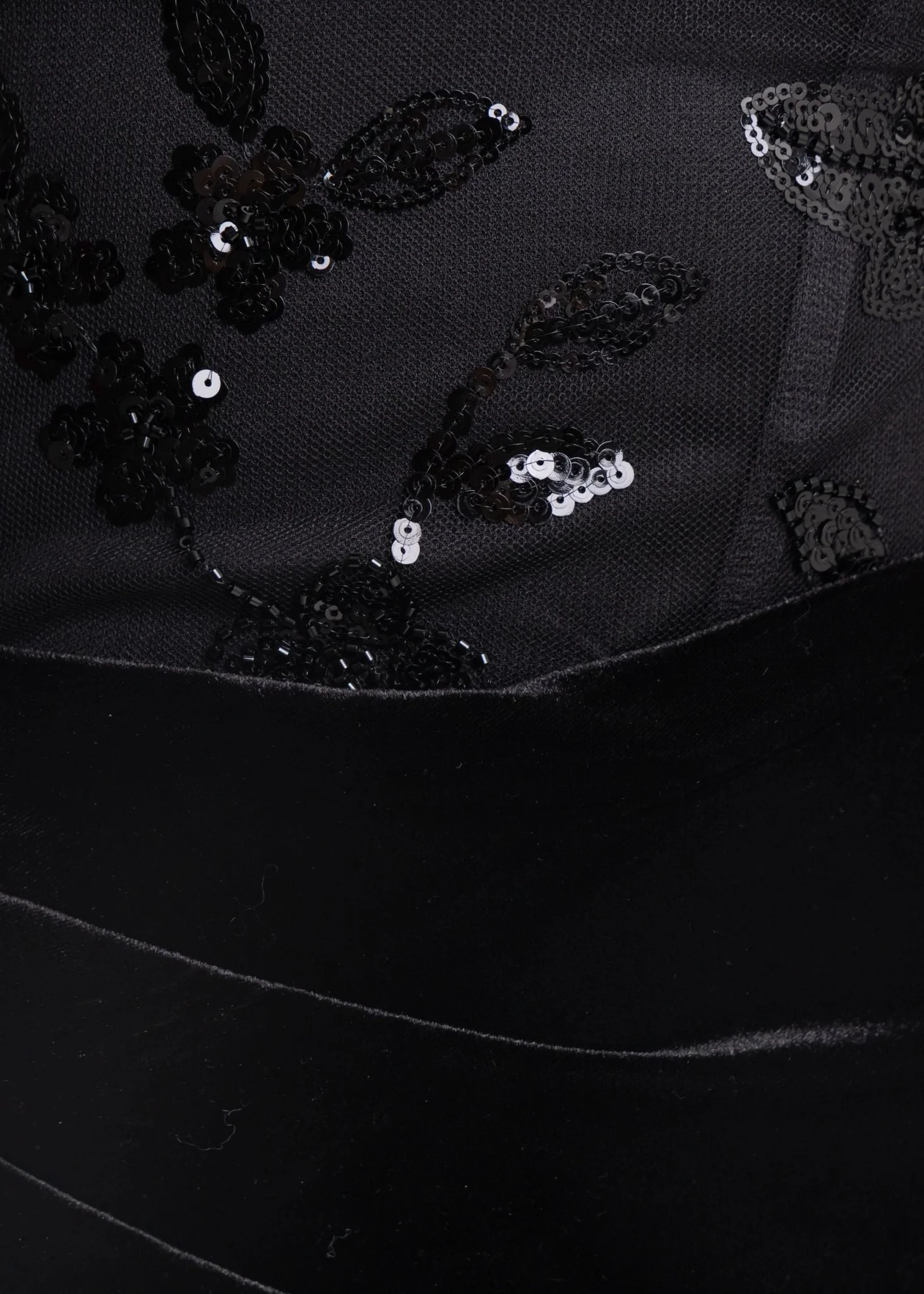 Dark Temptation Velvet Drape Mini Dress - Black - Image 3