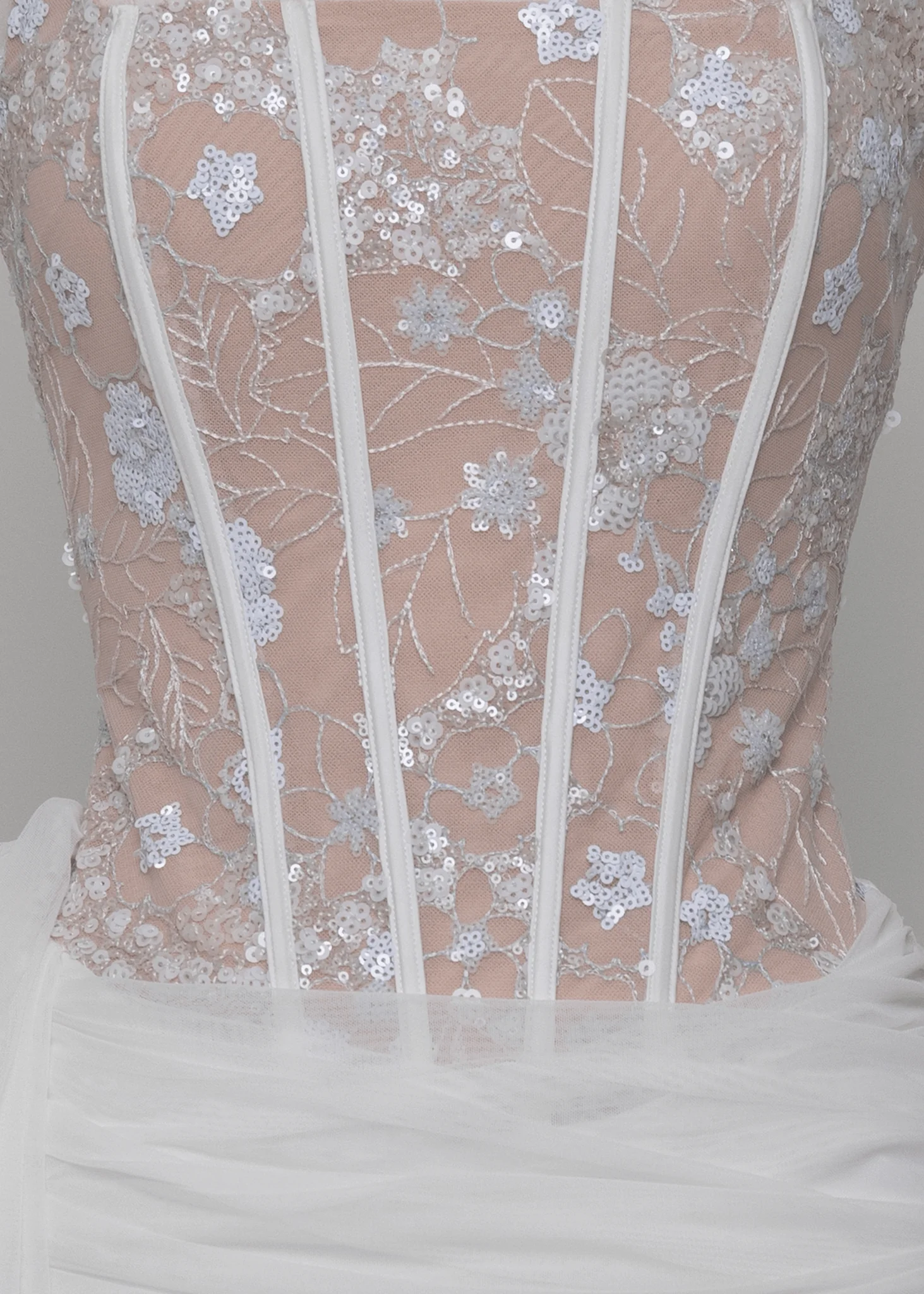Devoted To You Drape Mini Dress - White - Image 3