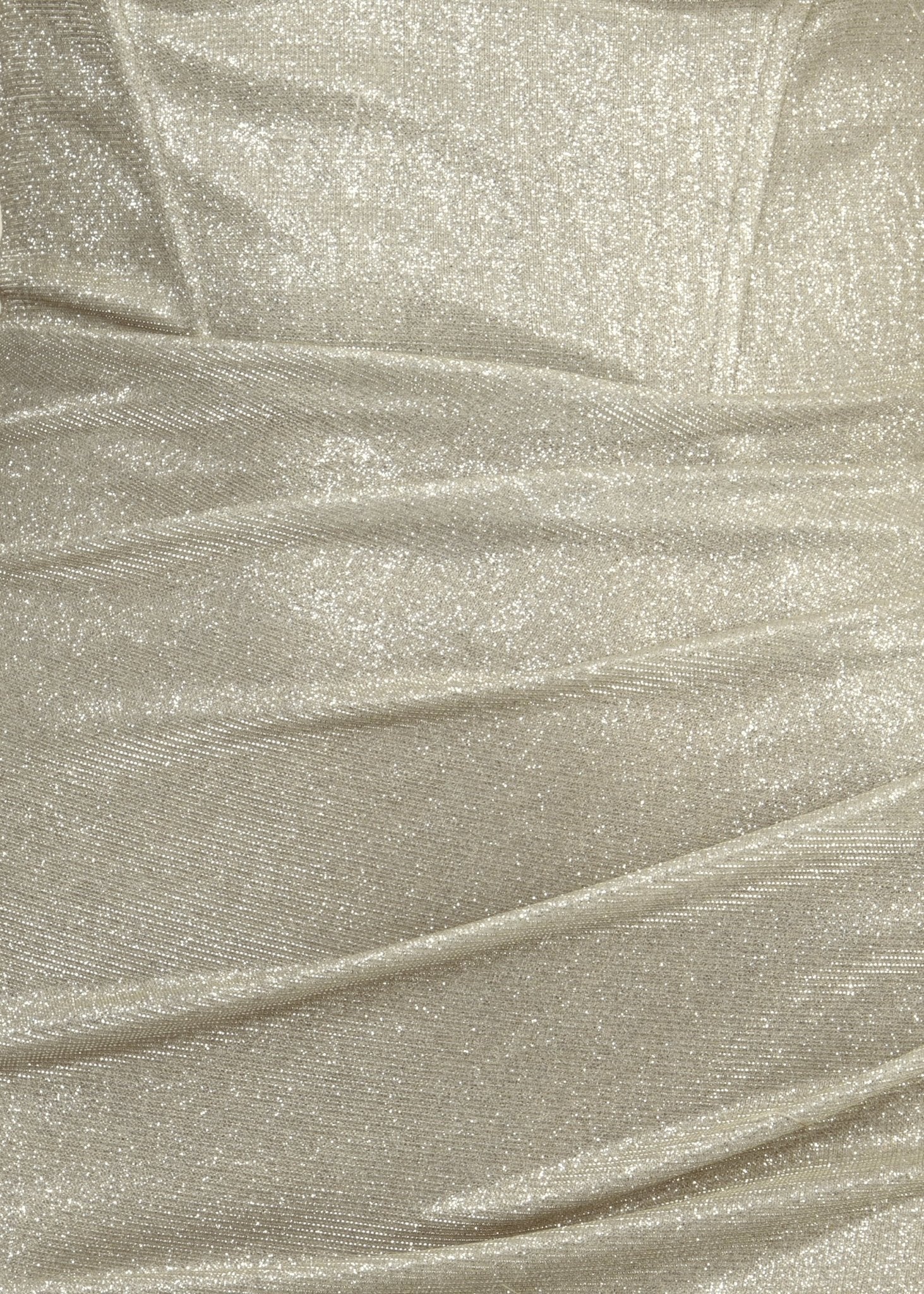 Elegant Desire Glitter Split Gown - Champagne Glitter - Image 7