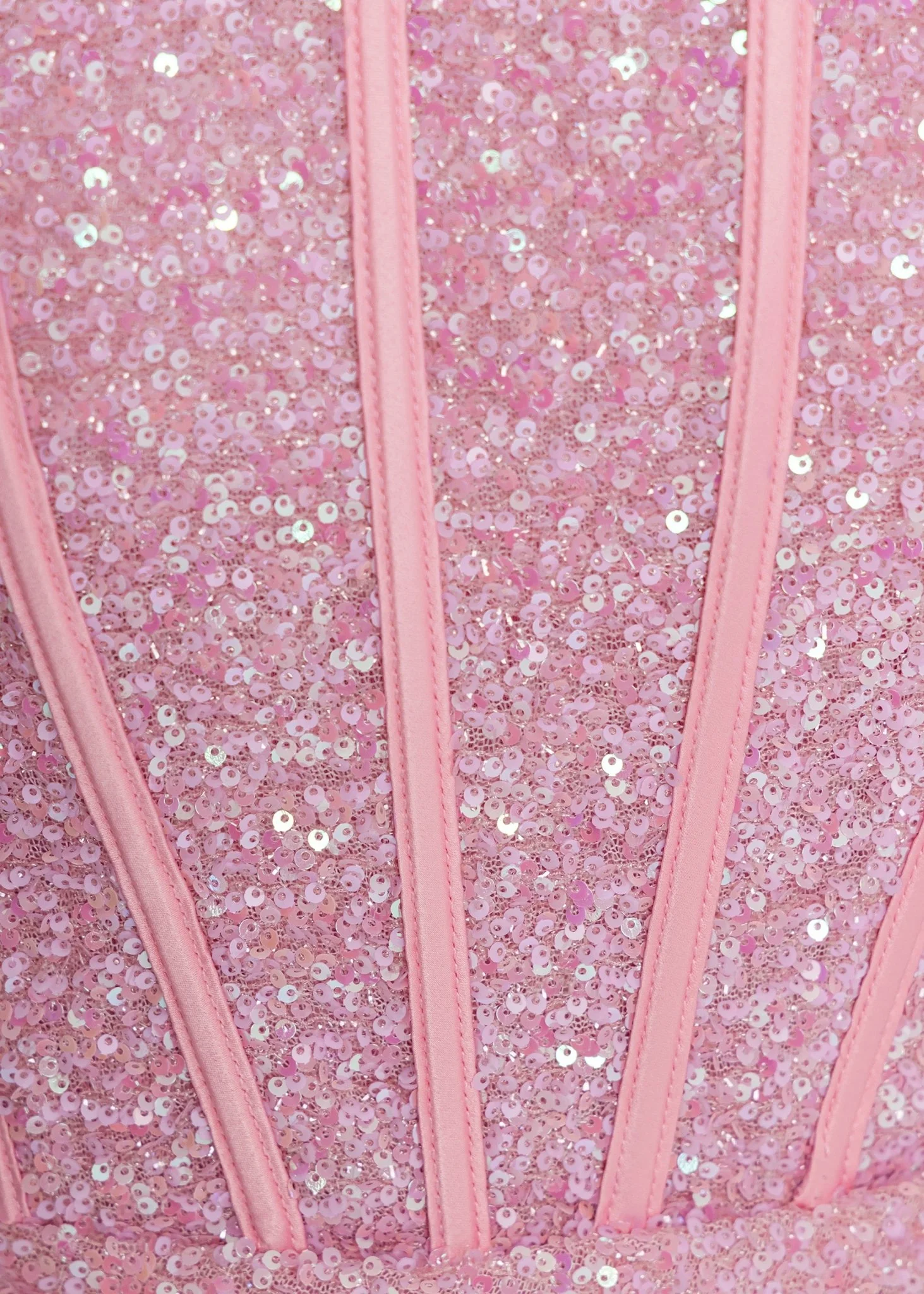Endless Serenade Sequin Drape Mini Dress - Pink - Image 4