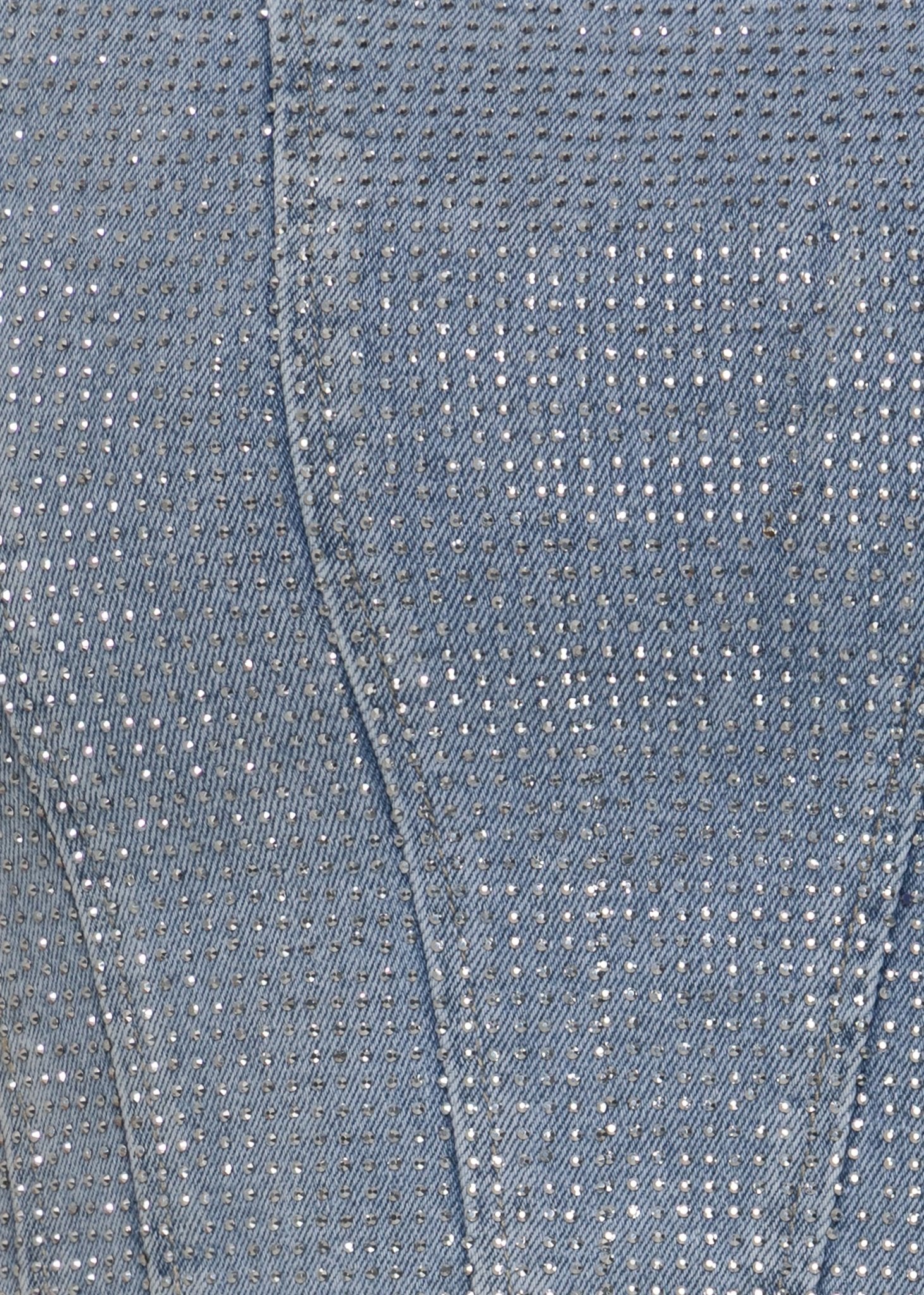 Forever Sparkle Diamante Corset Top - Blue - Image 8