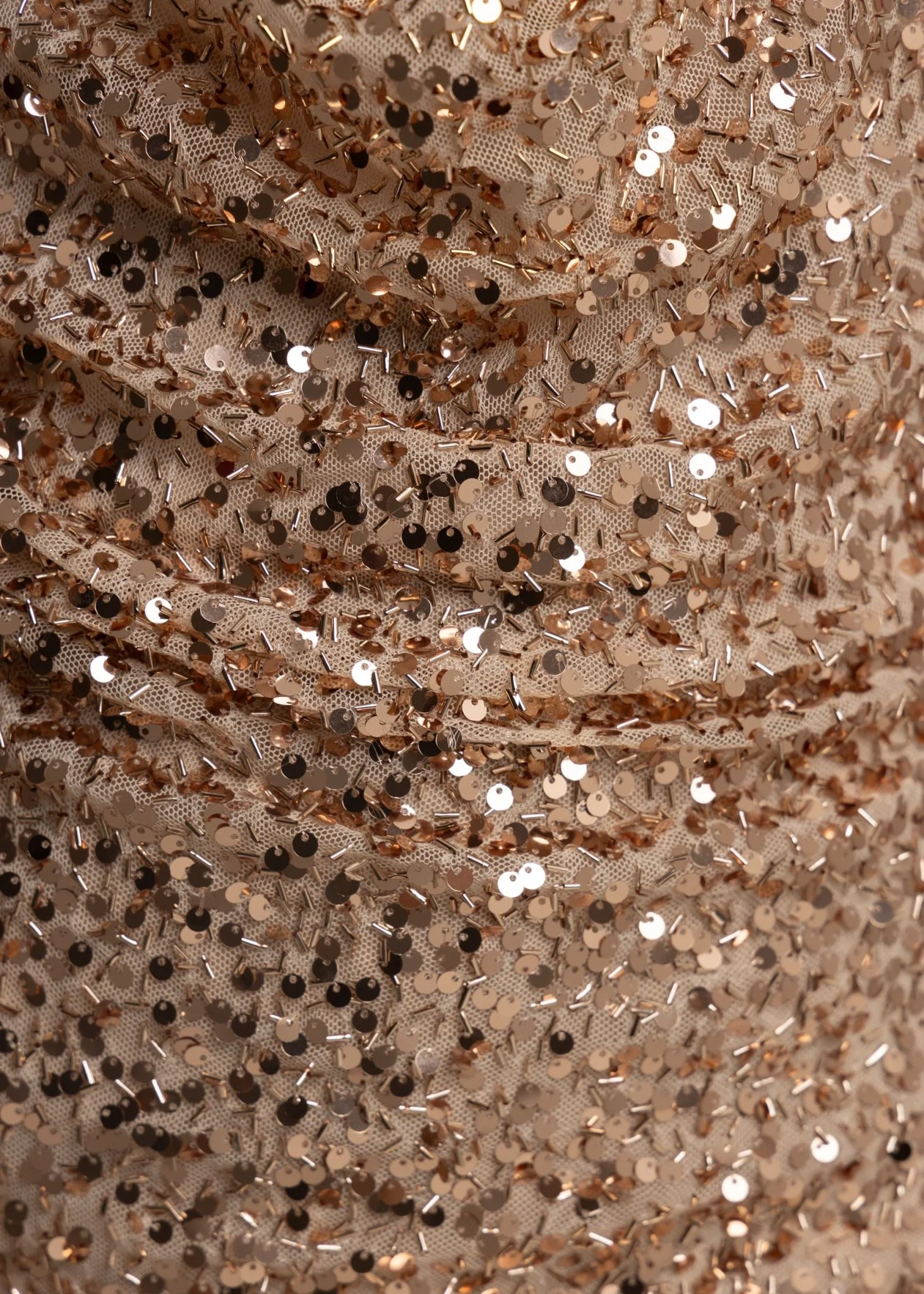Forgiven Aura Cowl Neck Mini Dress - Rose Gold - Image 4