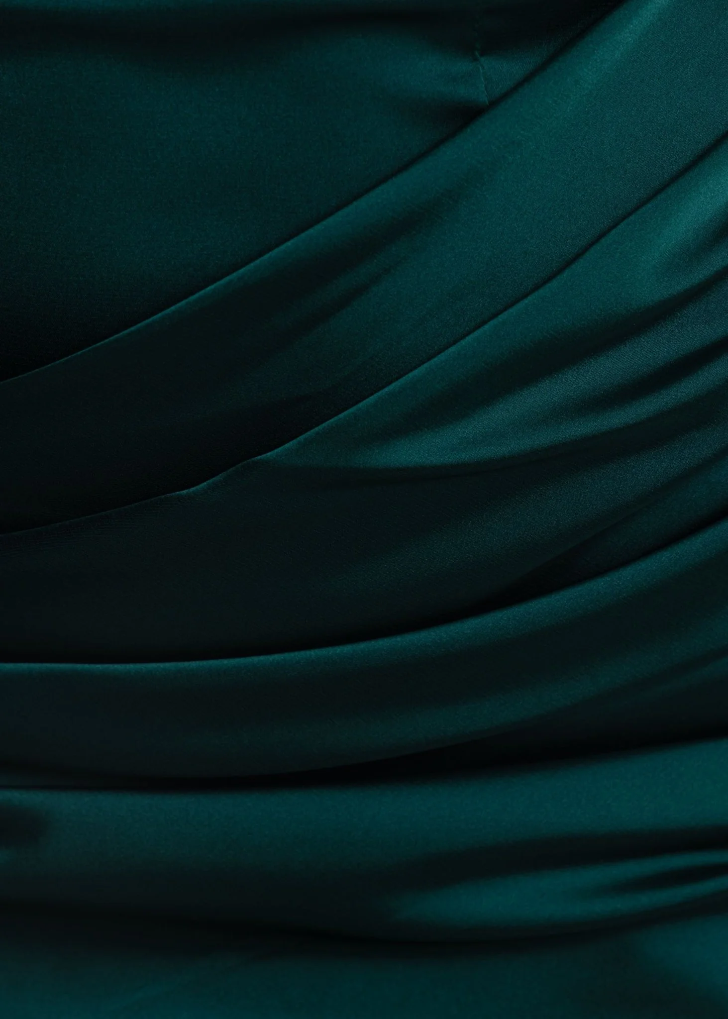 Hold The Moment Cowl Satin Mini Dress - Green - Image 4