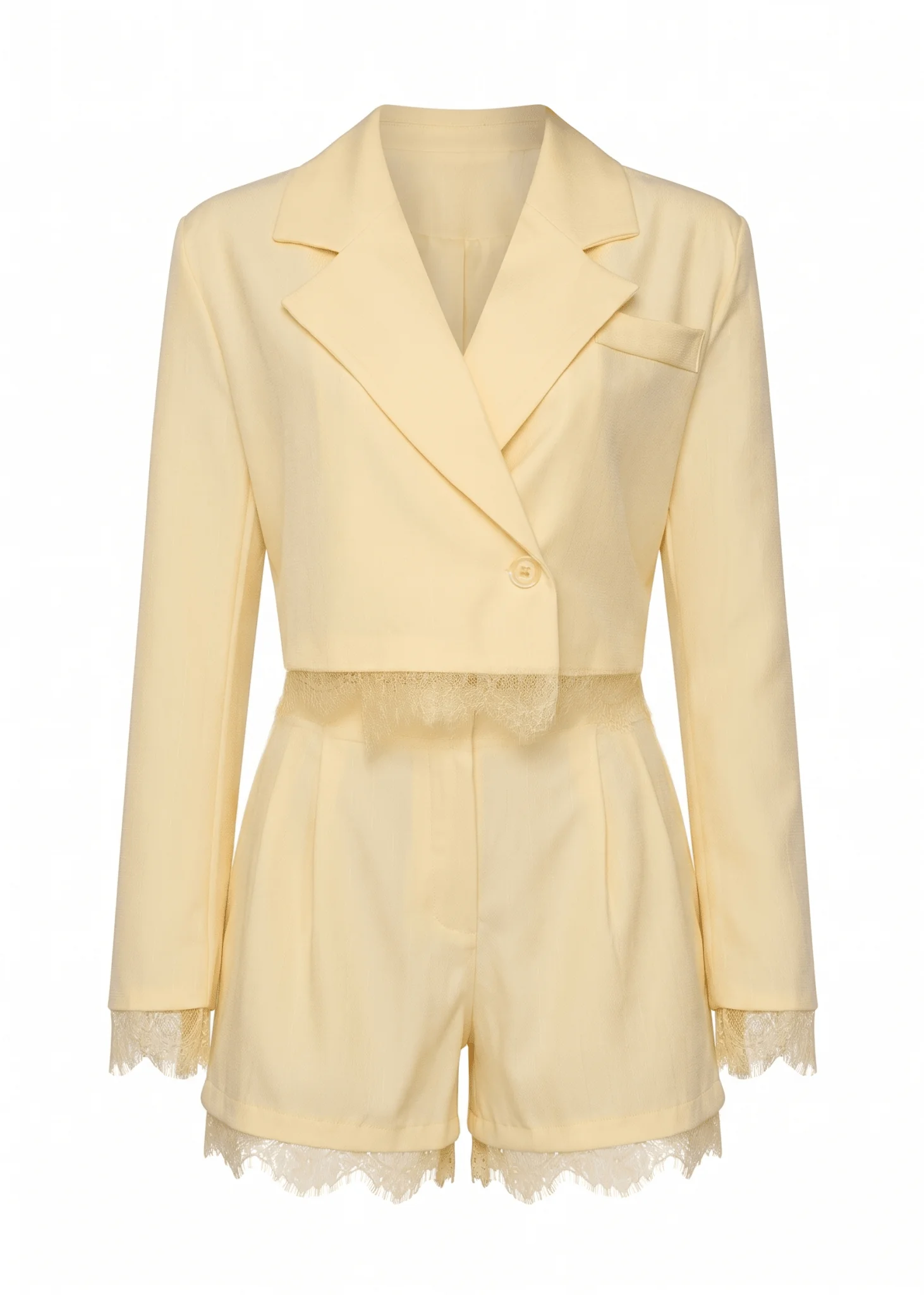 Lemonade Blazer And Short Two Piece - Yellow - Image 4