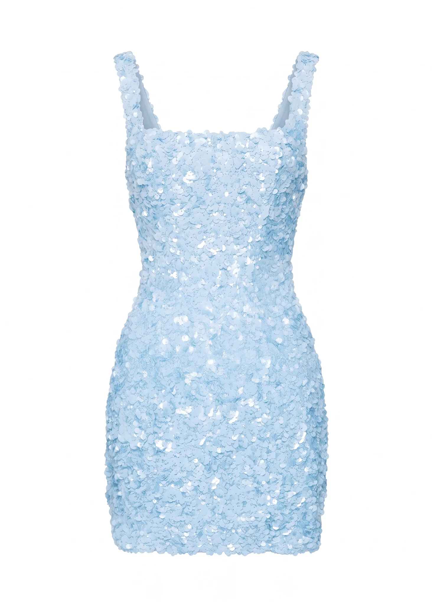 Let Love Grow Sequin Mini Dress - Blue - Image 3