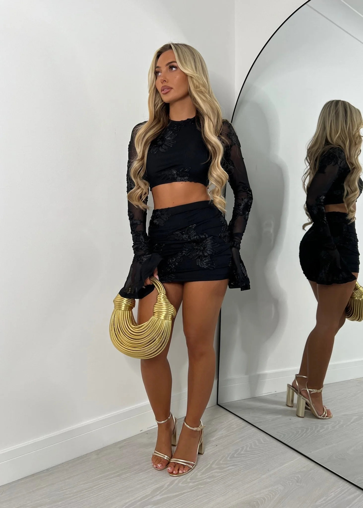 Love Ignited Long Sleeve Two Piece - Black - Image 13