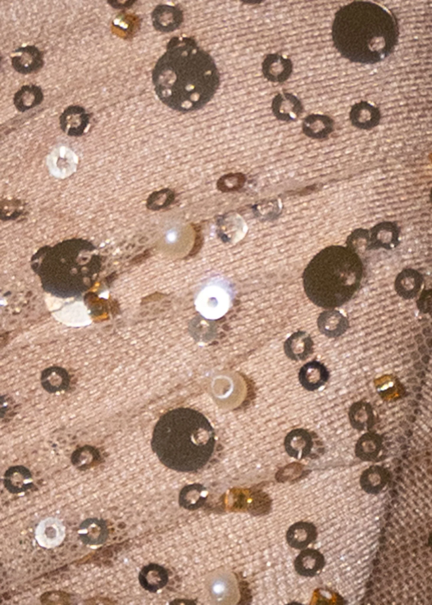 Love Shy Sheer Glitter Maxi Dress - Gold - Image 4