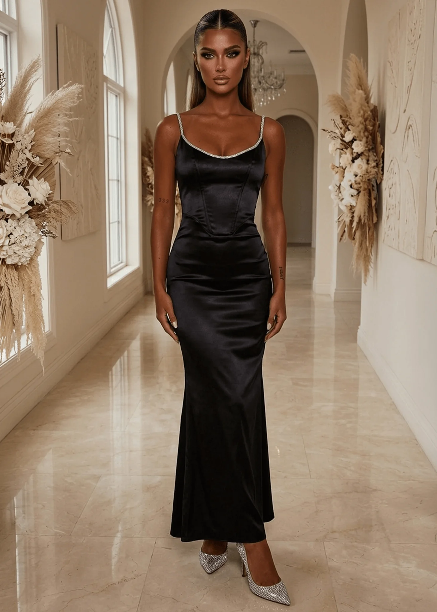 Problematic Princess Bow Gown - Black - Image 2