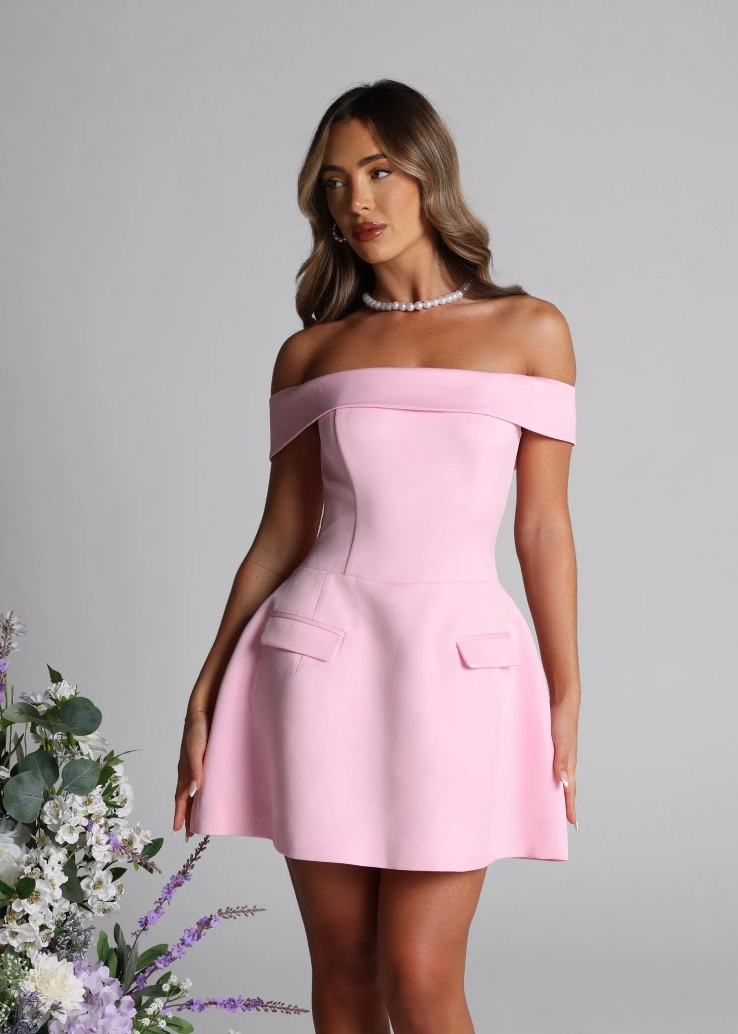 Resist Me Structured Mini Dress - Pink - Image 10