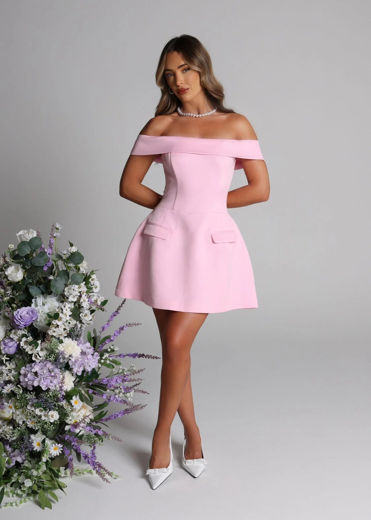 Resist Me Structured Mini Dress - Pink - Image 9
