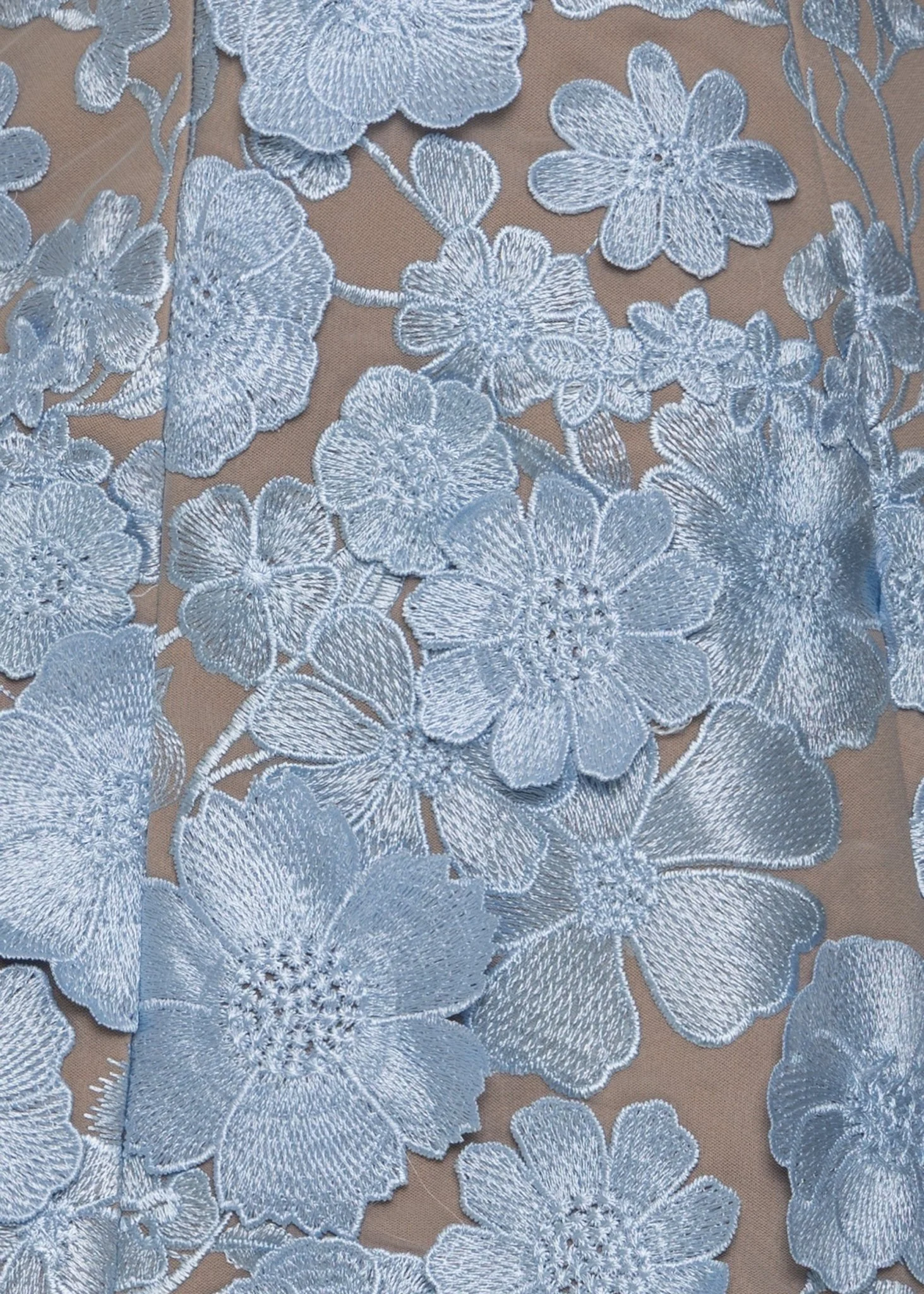 Second Guessing Structured Floral Mini Dress - Blue - Image 6
