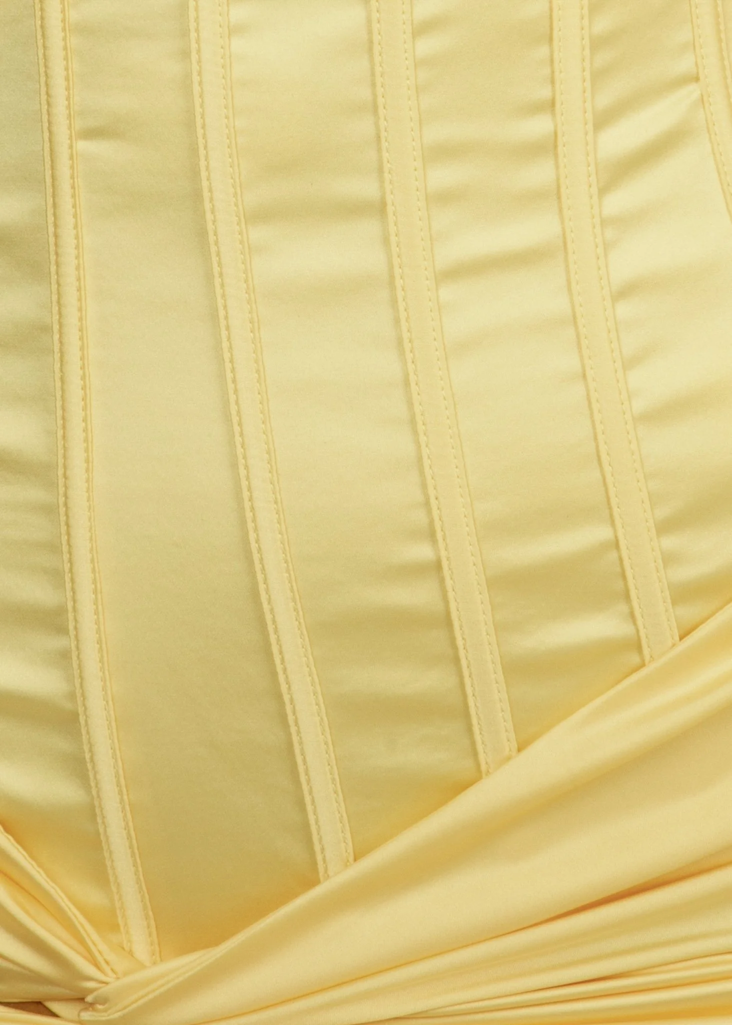Time Passes Corset Gown - Yellow - Image 4
